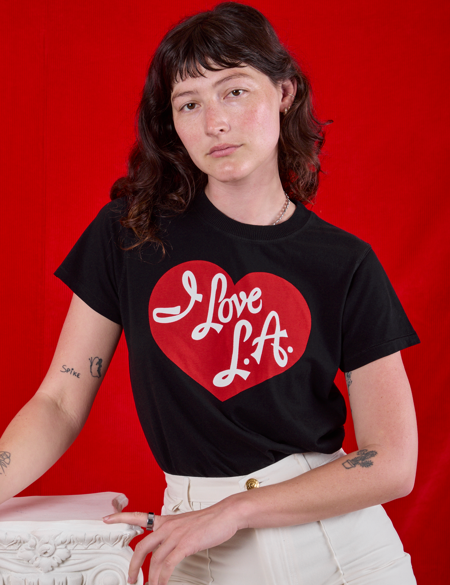I love LA Tourist Tee worn by Alex