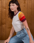 Calypso Tee in Desert worn by Alex