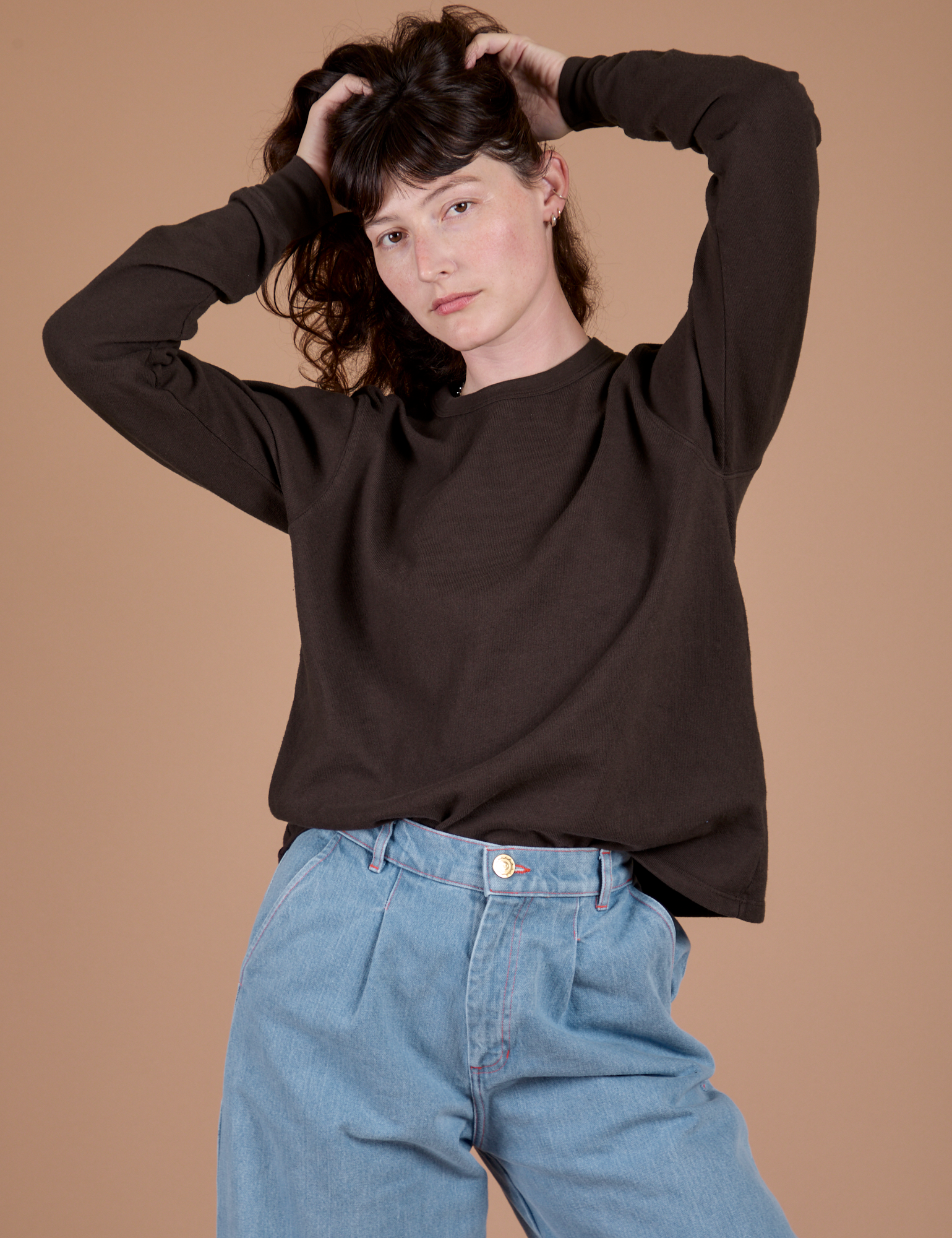 Long Sleeve Burly Tee - Espresso Brown