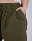 Drawstring Shorts - Surplus Green