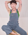 Carpenter Overalls in Railroad worn by Alex
