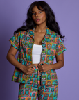 *PRE-ORDER* Halloween Icons Pantry Button-Up