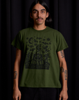 Anthony is 5'6" and wearing S Vintage Tee in Papercut