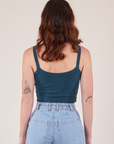 Cropped Cami in Lagoon back view on Alex