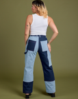 Mismatched Denim Carpenter Jeans