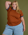 Vintage Ringer Tee - Burnt Terracotta