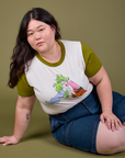 Olive Lottie Tee worn by Ashley