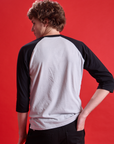 Taxi Raglan Tee in Los Angeles back view on Quinn