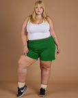 TRY-A-STYLE - Athletic Shorts - Forest Green *FINAL SALE*