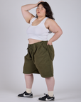 Drawstring Shorts - Surplus Green