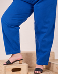 Heritage Trousers in Royal Blue pant leg close up