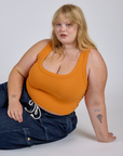Cropped Tank Top - Creamsicle Orange