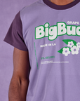 Vintage Tee in Grape Soda front close up on Jerrod