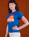 Sunny Los Angeles Tourist Tee side view on Alex