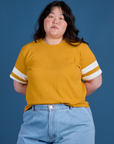 Painted Burly Tee - Mustard Yellow