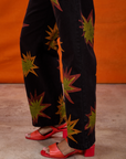 Paintstamped Work Pants in Explosion pant leg close up on Kandia