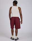 Drawstring Shorts - Red Wine