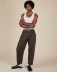 Heavyweight Trousers in Espresso Brown on Jerrod