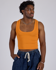 Cropped Tank Top - Creamsicle Orange