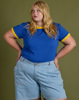 Vintage Ringer Tee - Royal Blue