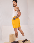 Trouser Shorts - Mustard Yellow