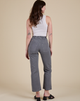 Work Pants in Washed Grey back view on Alex