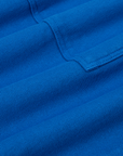 Sweat Shorts in Royal Blue fabric detail close up