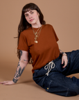 Burly Tee - Burnt Terracotta