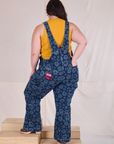Carpenter Overalls in Lazy Daisy back view on Ashley