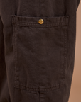 Drop Pocket Cargo Pants - Espresso Brown