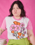 Anniversary Tee in Pink Poppy on Ashley