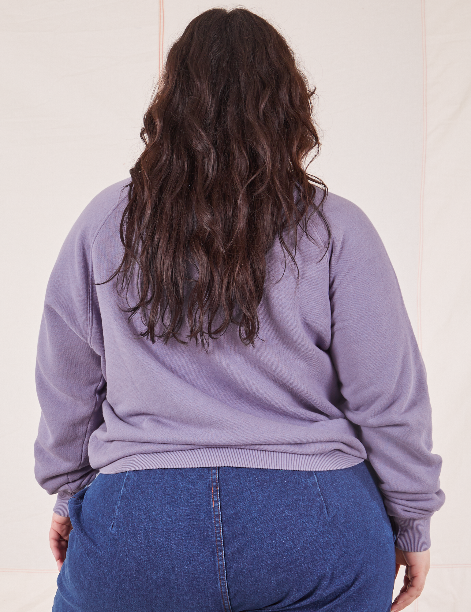 Bill Ogden&#39;s Sun Baby Crew in Faded Grape back view on Ashley