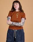 The Organic Vintage Tee - Burnt Terracotta