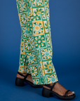 Drop Pocket Cargo Pants - Spring Quilt Print