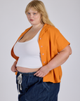 Pantry Button-Up - Creamsicle Orange