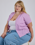 Pantry Button-Up - Lilac Purple