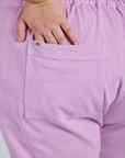Short Sleeve Jumpsuit - Lilac Purple