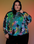 Oversized Hoodie in Rainbow Magic Waters on Sam