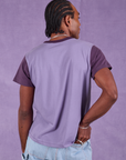 Vintage Tee in Grape Soda back view on Jerrod
