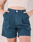 Trouser Shorts - Lagoon