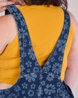 Carpenter Overalls in Lazy Daisy back close up on Ashley