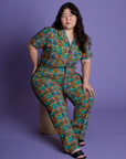 *PRE-ORDER* - Short Sleeve Jumpsuit - Halloween Icons