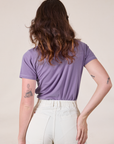 Jr. Varsity Tee in Faded Grape back view on Alex