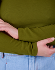 Long Sleeve Baby Tee - Summer Olive