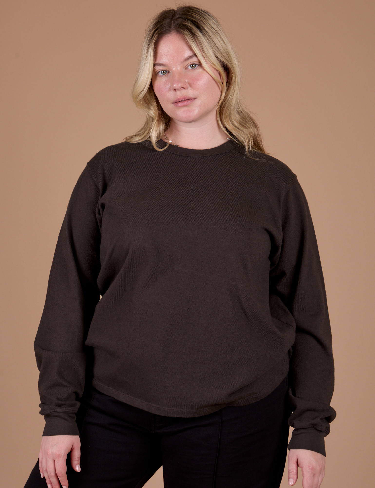 Long Sleeve Burly Tee - Espresso Brown