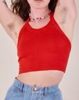 Halter Top - Mustang Red *FINAL SALE*