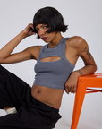 Porthole Tank - Washed Grey