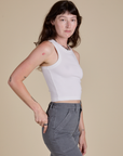 Racerback Tank - Vintage Tee White