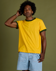 Vintage Ringer Tee - Sunshine Yellow