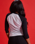 Taxi Raglan Tee in Los Angeles back view on Kandia